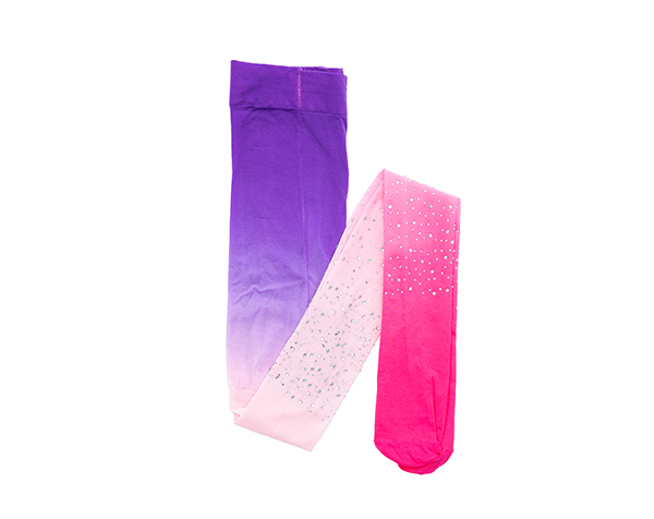 Rhinestone Tights Ombre Pink/Purple Size 3-8 de GP Complementos Disfraces