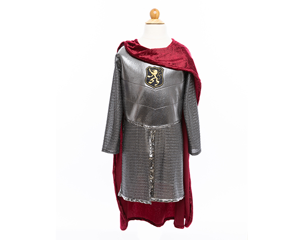 Silver knight with cape, Size 5-6 de GP Disfraces