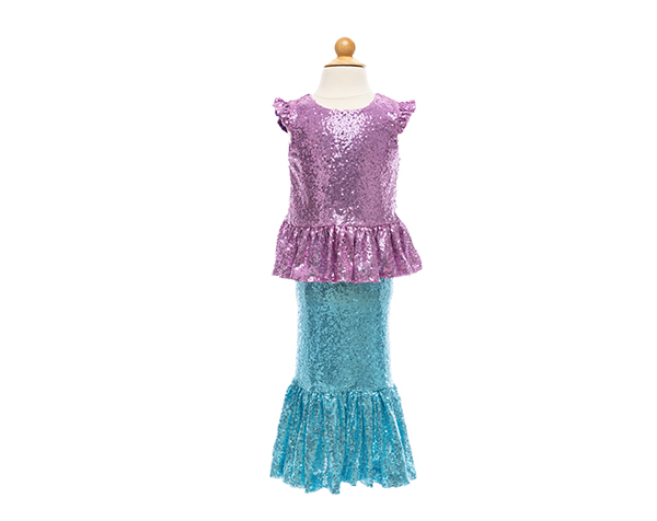 Sequins Sparkle Mermaid Top and Skirt, Size 3-4 de GP Outlet 