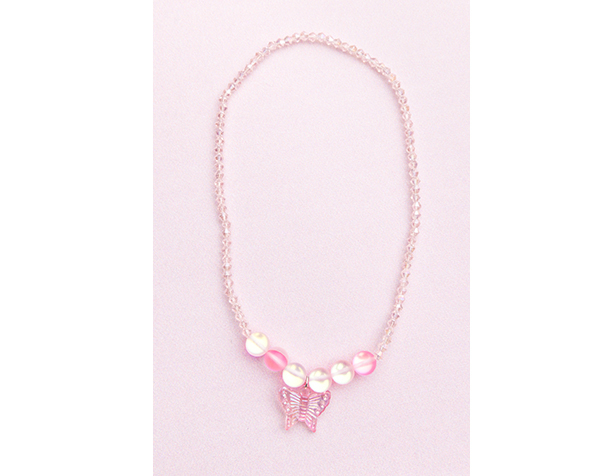 Boutique Holo Pink Crystal Necklace de GP Boutique Jowelry