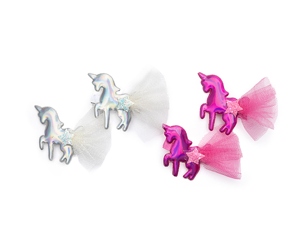 Iridescent Unicorn Hairclips, 2pc assorted de GP Classic Jowelry