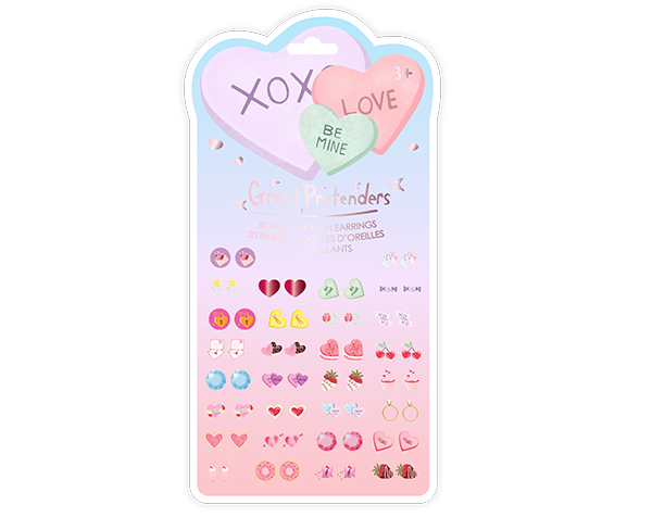Candy Heart Valentine Sticker Earrings (30 pairs) de GP Stickers y Tattoos