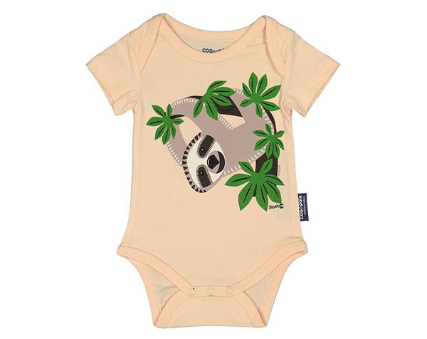 Sloth Pink Body Short Sleeves 3/6m de Coqenpâte Primavera Verano 2023