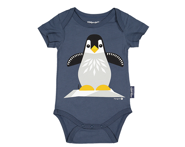 Penguin Blue Body Short Sleeves 3/6m de Coqenpâte Primavera Verano 2023