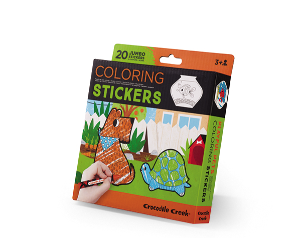 Coloring Stickers Playful Pets de Crocodile Creek