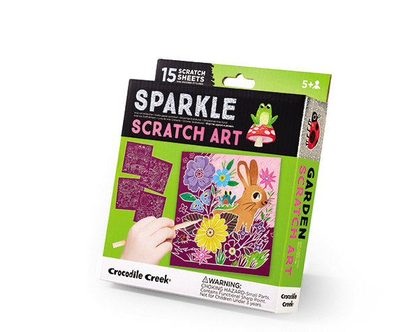 Sparkle Scratch Art Garden de Crocodile Creek