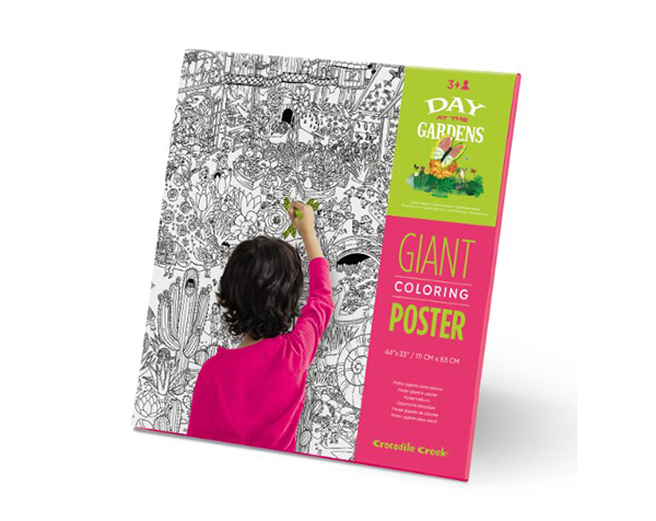 Giant Coloring Poster Envelop Day at the Gardens de Crocodile Creek