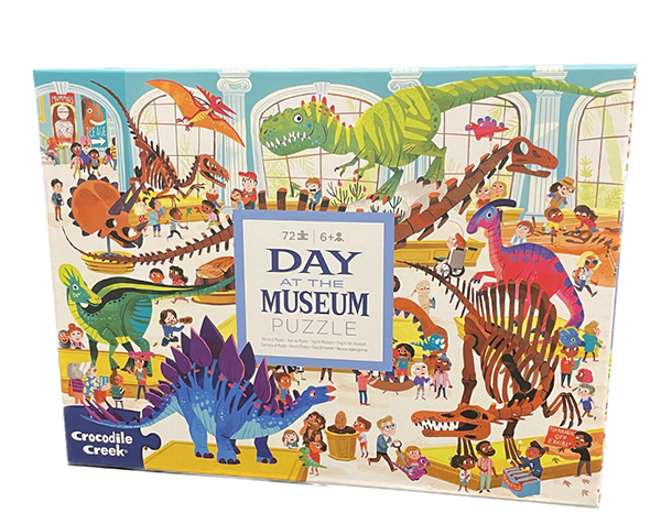 Puzzle 72 pc Day at the Dino Museum de Crocodile Creek