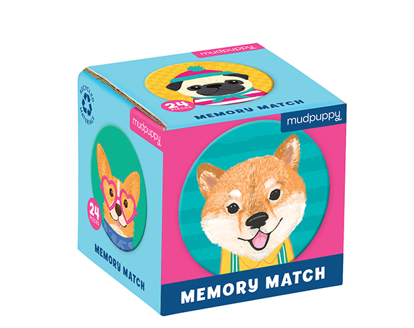 Mini Memory Game Dog Portraits de Mudpuppy