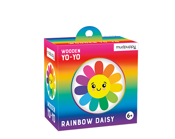Wooden Yo-Yo Rainbow Daisy de Mudpuppy