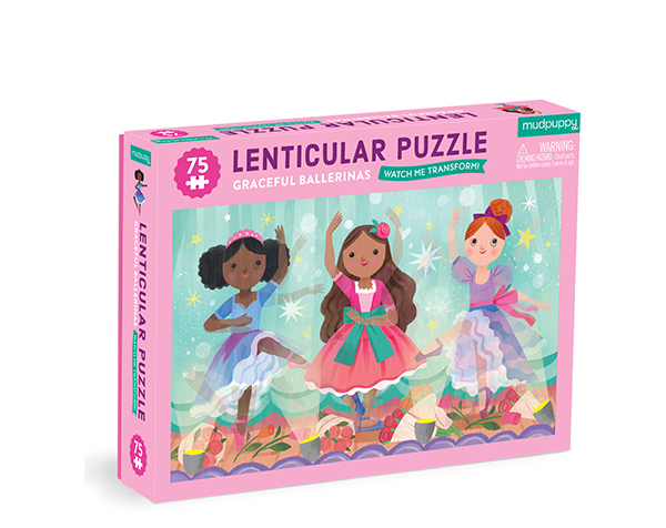 75 Piece Lenticular Graceful Ballerinas de Mudpuppy