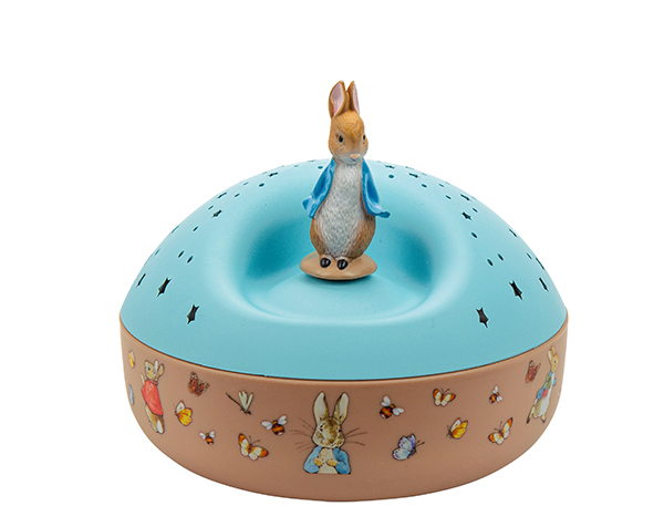 Veilleuse - Projecteur d'Etoiles Musical Peter Rabbit© 12 Cm - piles incluses de Trousselier