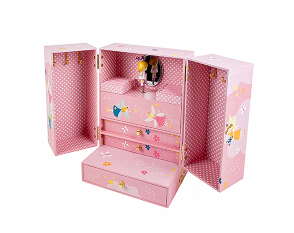 Armoire Musicale Princesse - Rose - Figurine Princesse de Trousselier