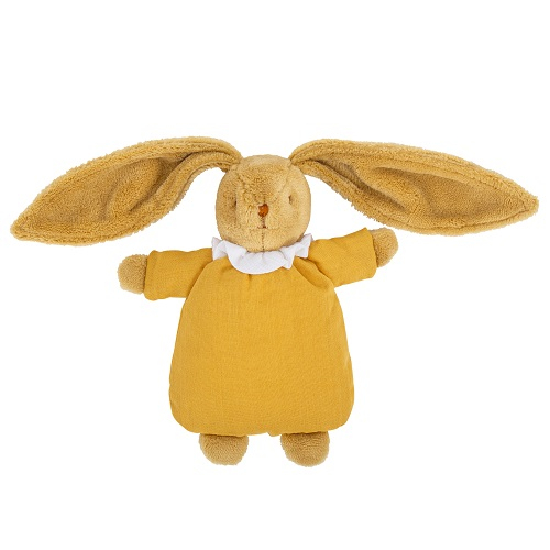 Lapin Nid d'Ange Doudou - Coton Bio Curry 20Cm de Trousselier