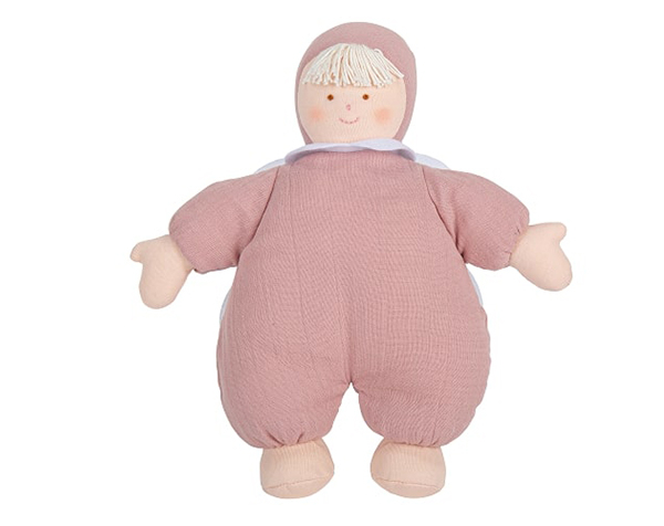 Ange Doudou Musical 24Cm - Coton Bio Vieux Rose de Trousselier