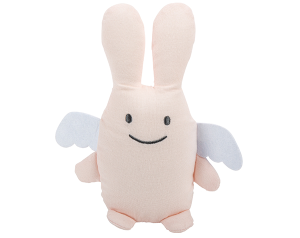 Ange Lapin Doudou Musical 24Cm - Coton Bio Rose Poudré de Trousselier