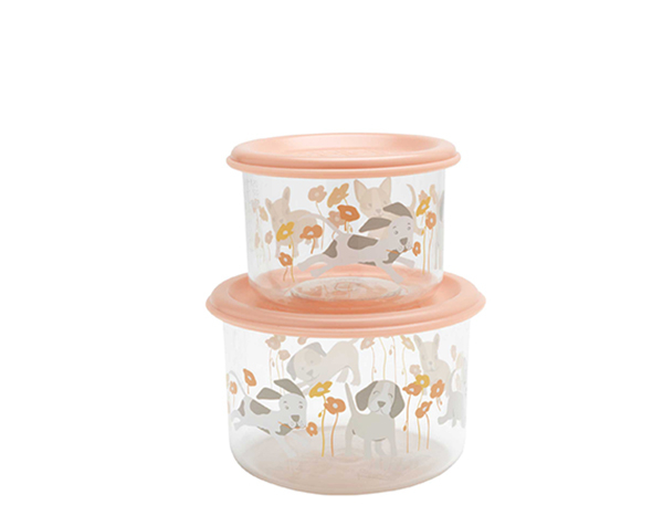 Puppies & Poppies Good Lunch snack containers (set of 2)  de Sugarbooger