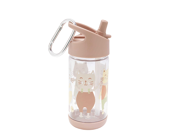 Prairie Kitty Flip & Sip clear Tritan drinking bottle  de Sugarbooger