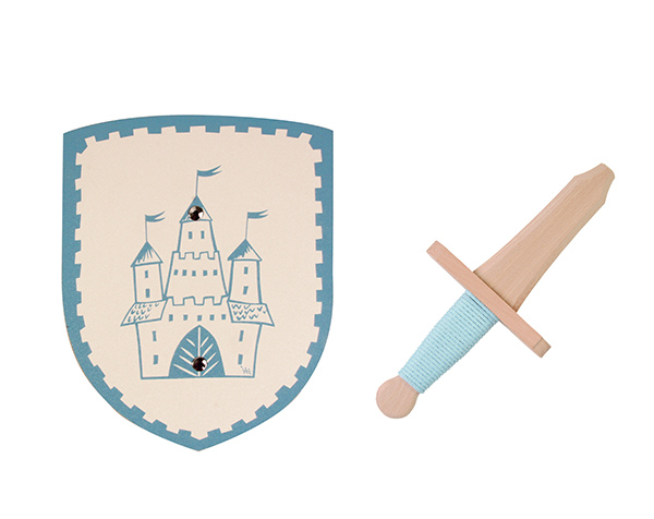 Tristan shield/sword, light blue de Spielzeugmanufaktur