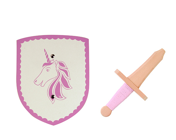 Isolde shield/sword, light pink de Spielzeugmanufaktur