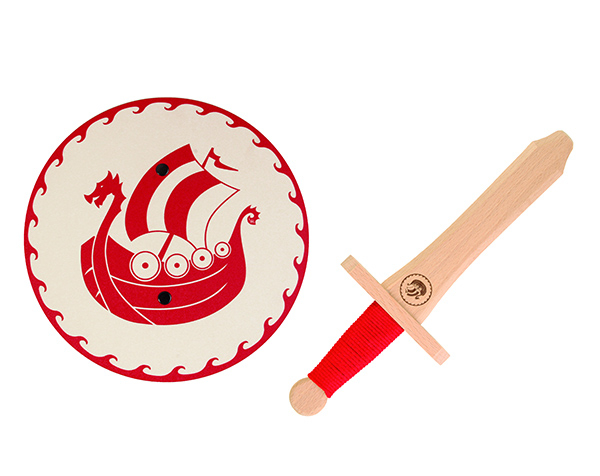 Snorre shield/sword, red de Spielzeugmanufaktur