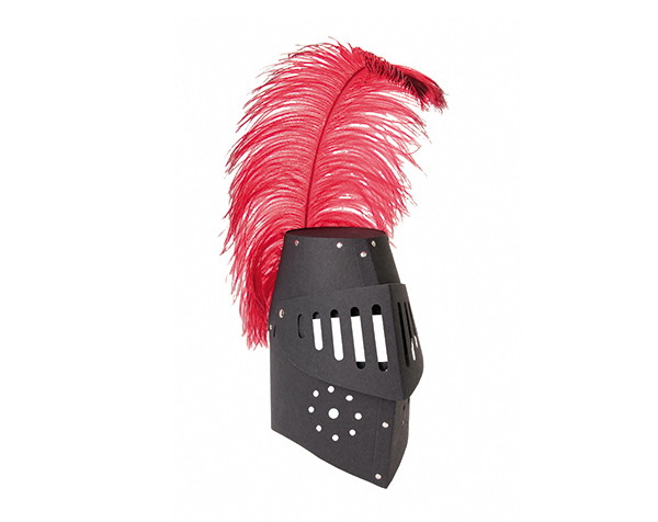 Knight helmet black, ostrich feather de Spielzeugmanufaktur