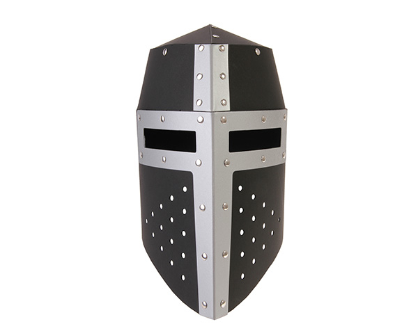 Helmet Aragon black/silver, riveted de Spielzeugmanufaktur