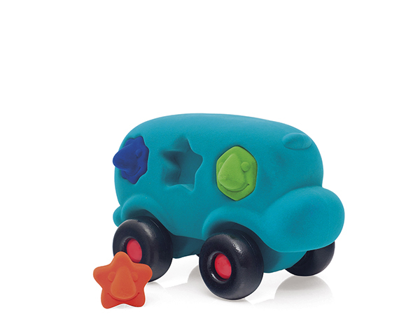 Large Action Educative Shape Sorter Bus Turquoise de Rubbabu