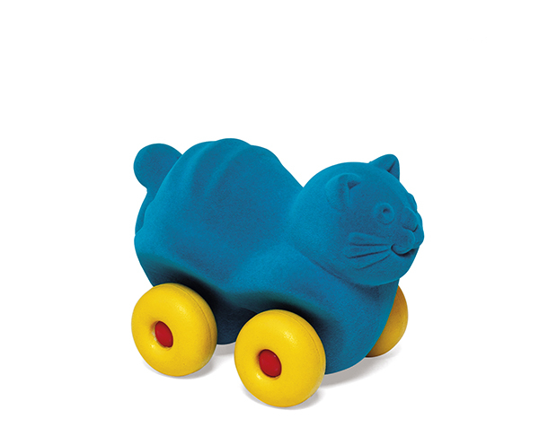 Medium Aniwheelies Cat Turquoise de Rubbabu