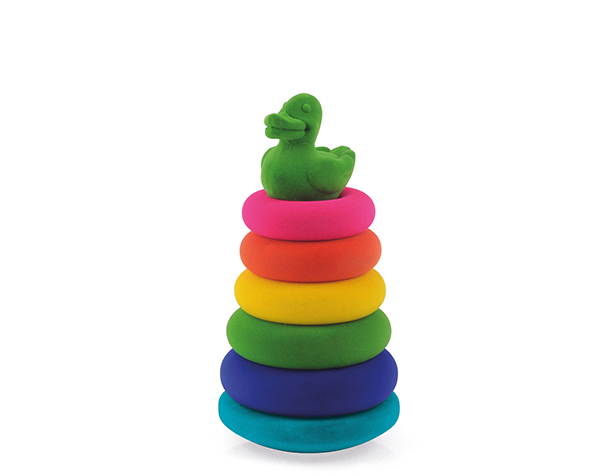 Play & Learn Rocking Stacker Duck de Rubbabu