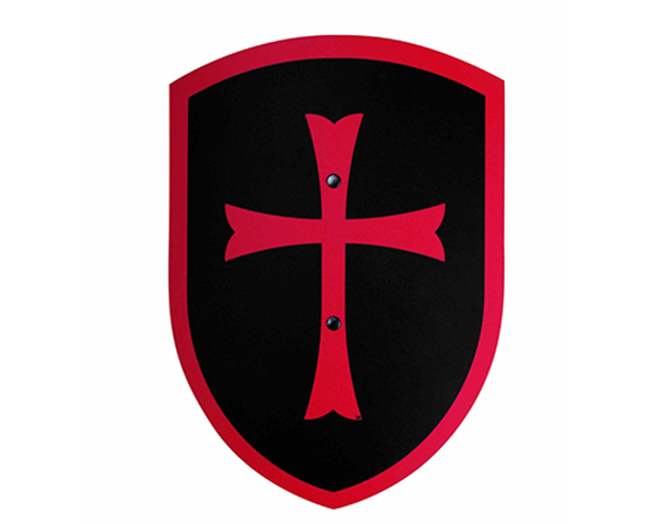 Templar shield big, black/red de Spielzeugmanufaktur