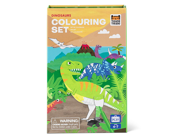 Colouring Set Dinosaur de Tigertribe Manualidades