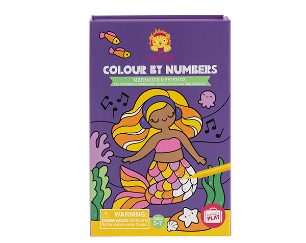 Color by Numbers Mermaids and Friends de Tigertribe Manualidades