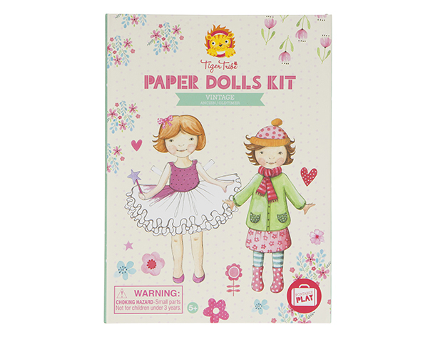 Paper Dolls Kit Vintage de Tigertribe Manualidades