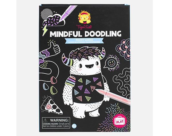 Mindful Doodling Night Lines de Tigertribe Manualidades