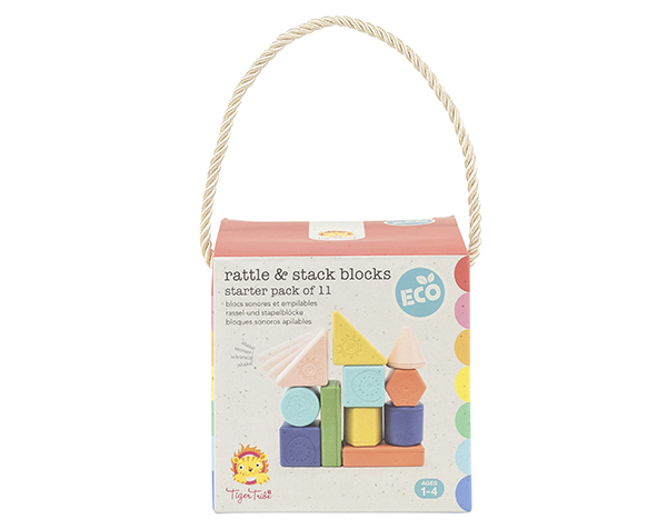 Rattle & Stack Blocks  Starter Pack de Tigertribe Juguetes