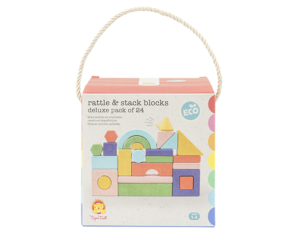 Rattle & Stack Blocks Deluxe Pack de Tigertribe Juguetes