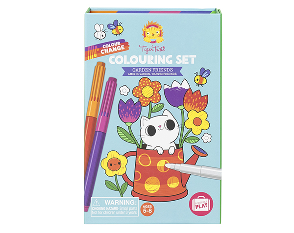 Colour Change Colouring Set Garden Friends de TigerTribe 