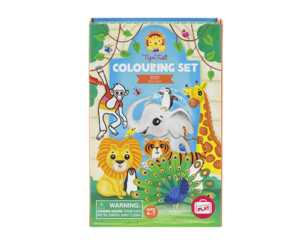 Colouring Set Zoo de Tigertribe Manualidades