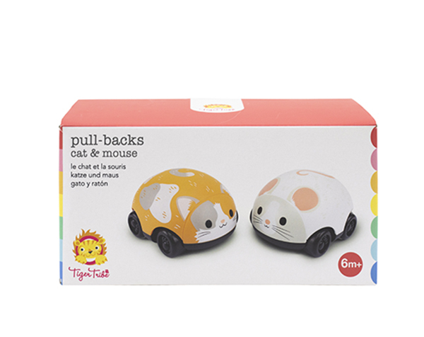 Pull-backs Cat and Mouse de Tigertribe Juguetes