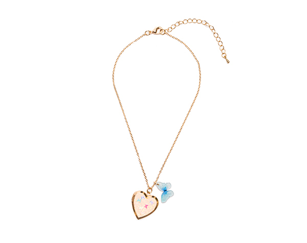Butterfly Heart Locket Necklace de GP Classic Jowelry