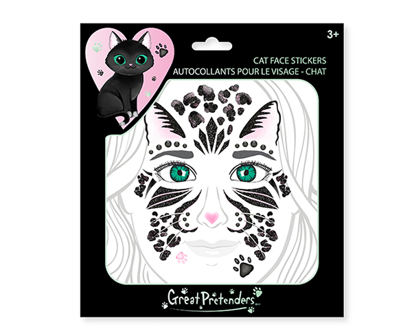 Black Cat Face Stickers de GP Stickers y Tattoos