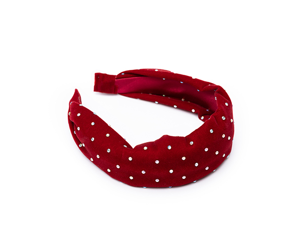 Sparkle Red Velvet Headband de GP Classic Jowelry