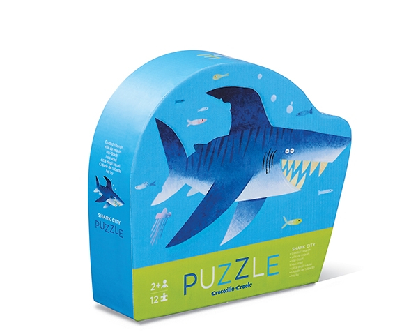 12 pc Mini Puzzle Shark City de CrocodileCreek