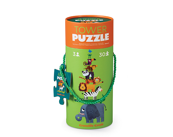 30 pc Tower Puzzle Jungle de CrocodileCreek