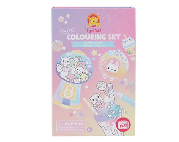 Pastel Colouring Set  Kawaii Cafe de Tigertribe Manualidades