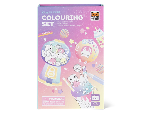 Pastel Colouring Set  Kawaii Cafe de Tigertribe Manualidades