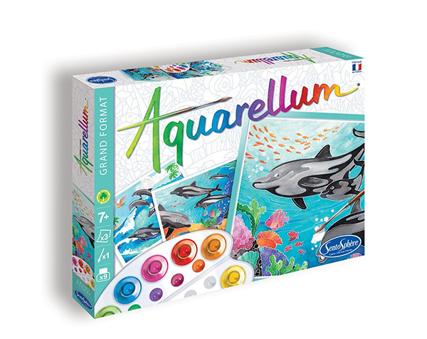 Grand Dauphins de Sentosphere Aquarellum