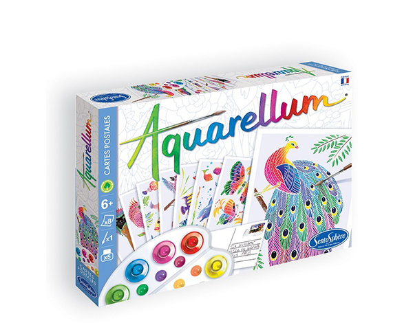 Cartes Postales Animaux de Sentosphere Aquarellum