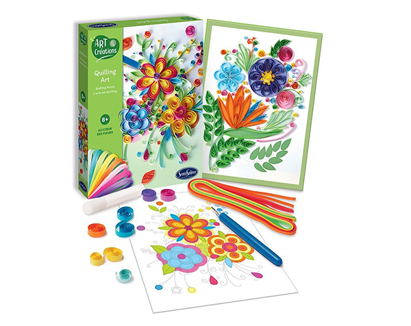 Quilling Art Au Coeur des Fleurs de Sentosphere Kits Creativos